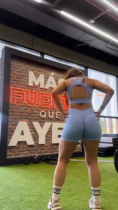 Biker renacer azul bebe seamless